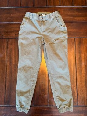 Duluth Trading Co Rootstock Gardening Joggers Green Utility Cargo Pants Size 4